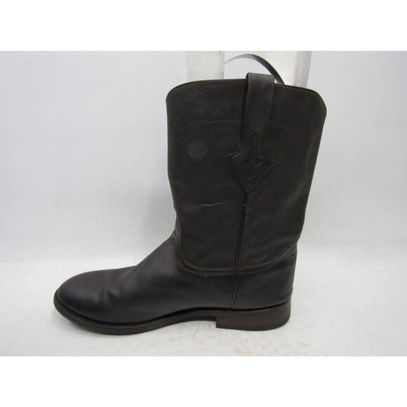 Resistol Ranch Mens Size 12 EE Brown Leather Roper Cowboy Western Boots main image 5
